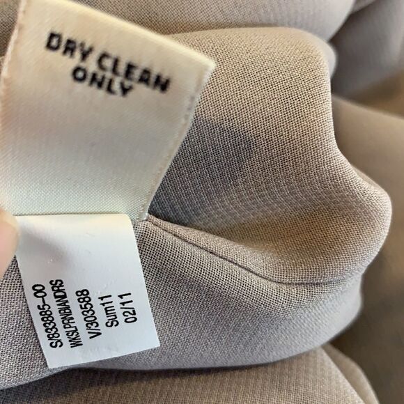 Banana Republic brown snake print silk vneck dress - Picture 15 of 16